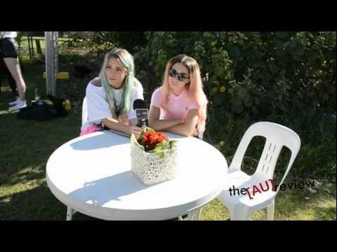 Rebecca and Fiona (Sweden) chat to the AU review at Fat as Butter Music Festival!