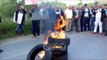 RTV Ora - Protestë nën tym e flakë, digjen goma në Milot