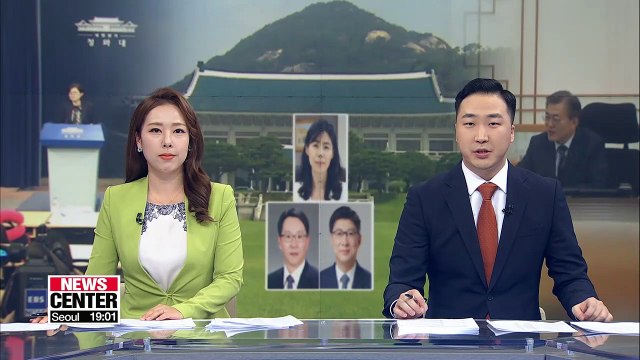 Moon replaces three vice-ministerial level officials, as show of determination to speed up administration's reform drive
