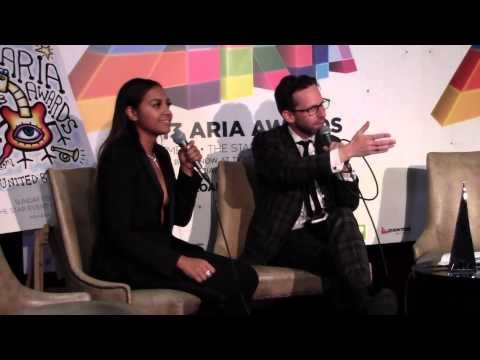 ARIA Winner: Jessica Mauboy talks to Robbie Buck and media backstage.