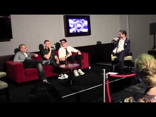 Hilltop Hoods talk to Robbie Buck after winning an ARIA Award (2014)