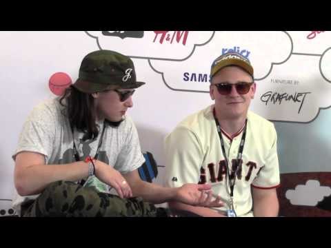 Jungle's J and T backstage at Laneway Festival Singapore