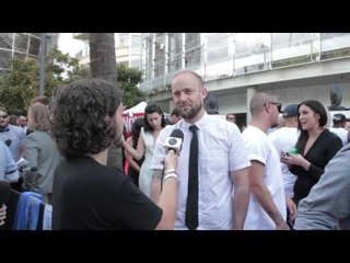Christiaan Van Vuuren of the Bondi Hipsters on the ARIA Red Carpet