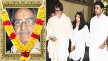 Amitabh Bachchan With Bahu Aishwarya & Beta Abhishek Pay EMOTIONAL TRIBUTE To Veeru Devgan