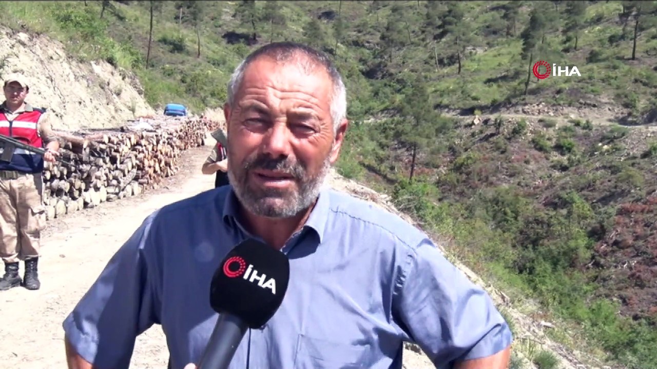 Ecrin'e ait ceset parçalarını arama çalışmaları havadan görüntülendi