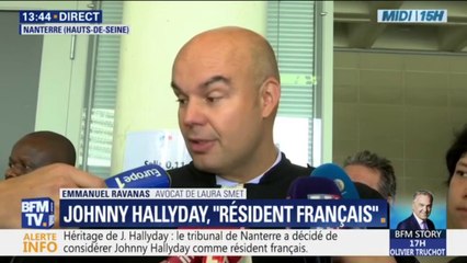 Avocat de Laura Smet: "Elle est en larme et extrêmement émue" par la décision du tribunal