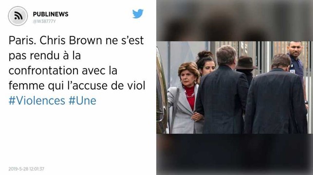 Paris. Chris Brown ne s’est pas rendu à la confrontation avec la femme qui l’accuse de viol