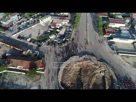 Pamjet me dron nga bllokimi i rrugëve/ Ja sa protestues ndodhen në Tiranë