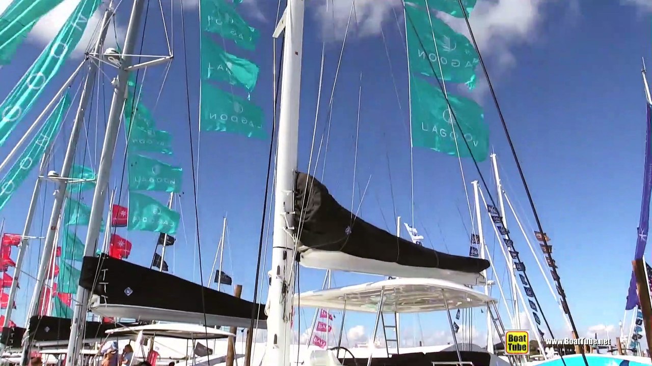 2019 Lagoon 50 Catamaran - Deck and Interior Walkthrough - 2019 Miami Boat Show