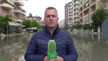 Përmbytje në Vlorë. Disa lagje dhe rrugë nën ujë  - Top Channel Albania - News - Lajme