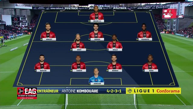 J32 EA Guingamp - ESTAC Troyes ( 4-0 ) - Résumé - (EAG - ESTAC) 2017-18
