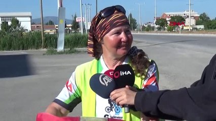 KONYA Çevre için bisikletle Avrupa turuna çıkan İsviçreli, Beyşehir'e geldi