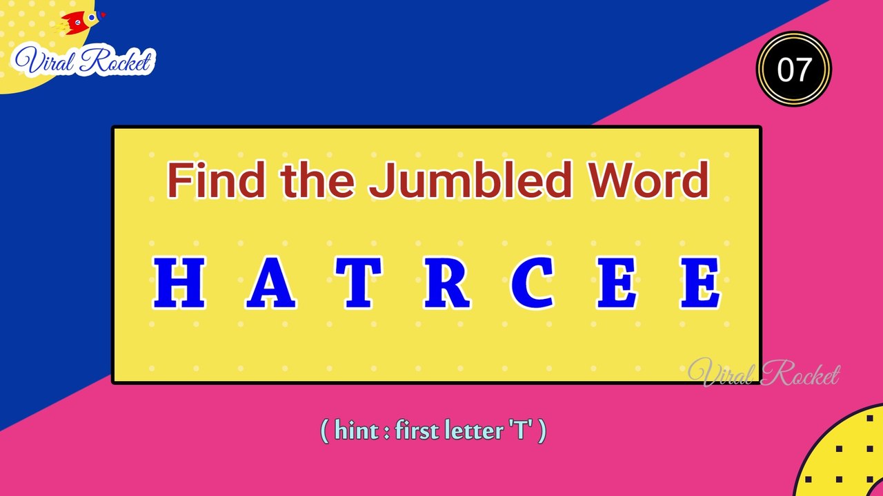 Jumbled Words Puzzles | Puzzle Time # 38 || Fill in the missing letters || Viral Rocket