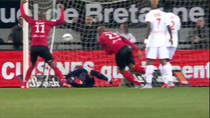 J12 EA Guingamp - FC Lorient (2-2) - Résumé - (EAG - FCL)   2015-16