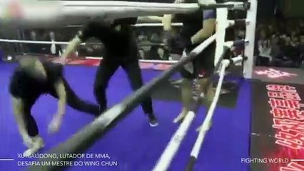 Xu Xiaodong, lutador de MMA, desafia um mestre do Wing Chun … Um massacre!