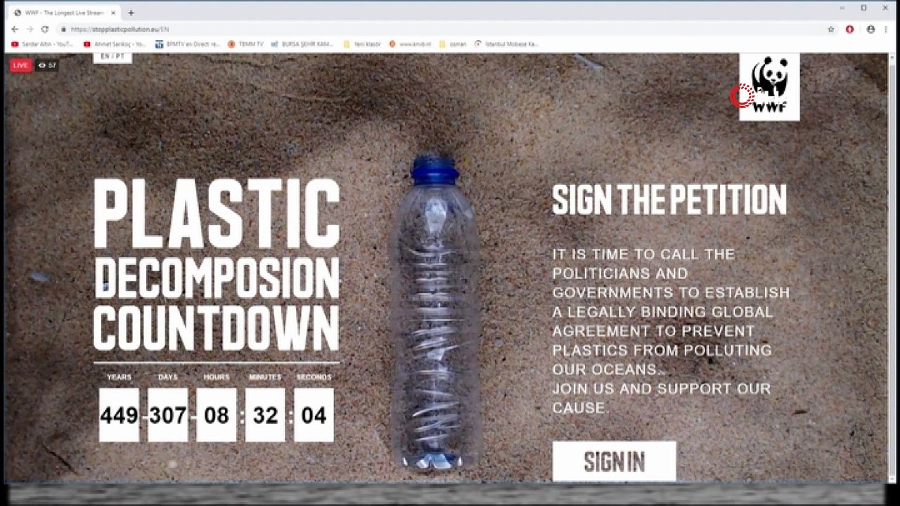 - Çevre Kirliliğine Dikkat Çekmek İçin 450 Yıllık Canlı Yayın