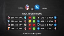 Previa partido entre Bologna y Napoli Jornada 38 Serie A