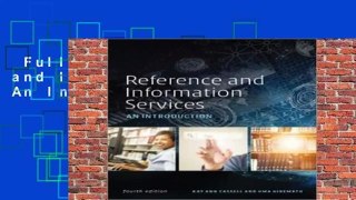 Full version  Reference and Information Services: An Introduction  Review