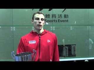 SQUASH : Nick Matthew Final Post-Game Interview, Hong Kong 2013