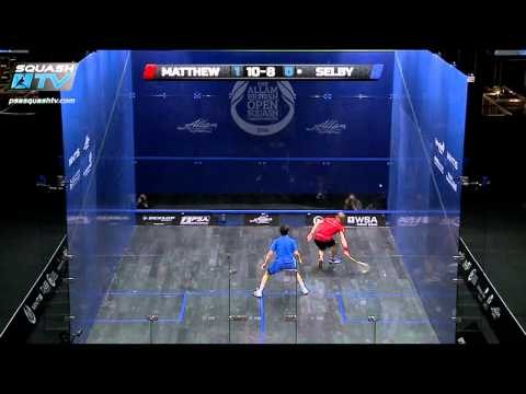 Squash : MegaRallies EP63 - Matthew v Selby Allam British Open 2014