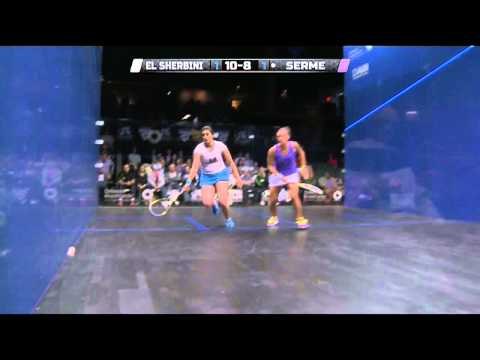 Squash : 2014 Delaware Investments US Open Roundup: WSA SF Serme v El Sherbini