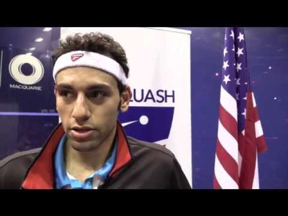 Squash: Mohamed Elshorbagy Post Game, US Open Final
