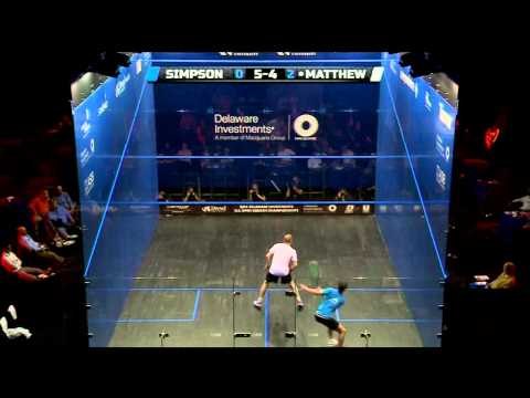Squash : MegaRallies EP76 - Matthew v Simpson: US Open 2014