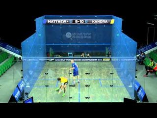 Squash : MegaRallies EP89 - Matthew v Kandra : World Championship 2014