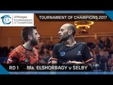 Squash: Ma. ElShorbagy v Selby - Tournament of Champions 2017 Rd 1 Highlights