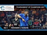 Squash: Rösner v Adnan - Tournament of Champions 2017 Rd 1 Highlights