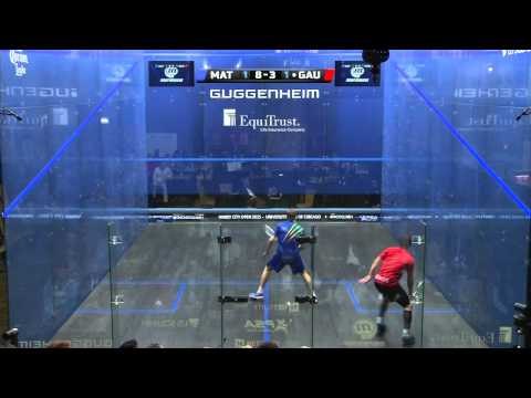 Squash: MegaRallies EP109: Matthew v Gaultier : Windy City Open 2015