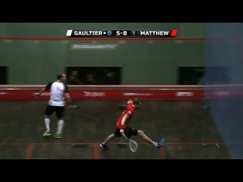 Squash: MegaRallies EP104: Gaultier v Matthew :British Grand Prix 2014