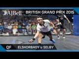 Squash: British Grand Prix 2015 Quarter-Final Highlihts: Elshorbagy v Selby