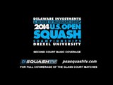 Squash : 2014 Delaware Investments US Open - Court2 Rd1 Session3