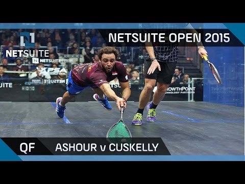 Squash: NetSuite Open 2015 Quarter-Final Highlights - Ashour v Cuskelly