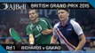 Squash: British Grand Prix 2015 Rd1 Highlights: Richards v Gawad