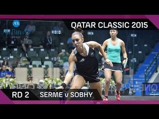 Squash: Qatar Classic 2015 - Women's Rd 2 Highlights: Serme v Sobhy