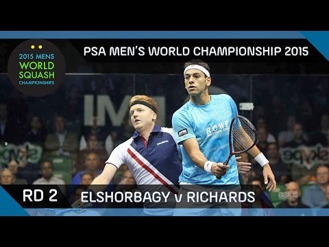Squash: 2015 PSA Men's World Championship Rd 2 Highlights: Elshorbagy v Richards