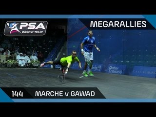 Squash: MegaRallies Ep. 144 - Marche v Gawad - Qatar Classic 2015
