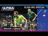 Squash: ASHOUR vs GAWAD MEGARALLY-SLOW-MO-SPECIAL COMBO