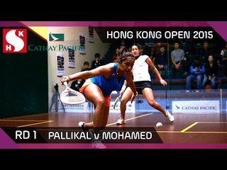 Squash: Hong Kong Open 2015 - Women's Rd 1 Highlights: Pallikal v Mohamed