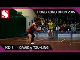 Squash: Hong Kong Open 2015 - Women's Rd 1 Highlights: David v Tzu-Ling