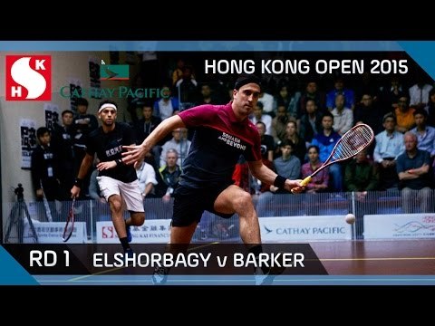 Squash: Hong Kong Open 2015 - Men's Rd 1 Highlights: Elshorbagy v Barker