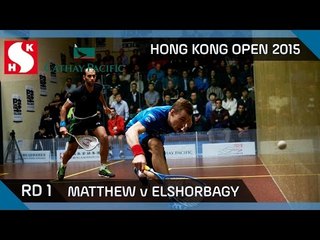 Squash: Hong Kong Open 2015 - Men's Rd 1 Highlights: Matthew v Elshorbagy