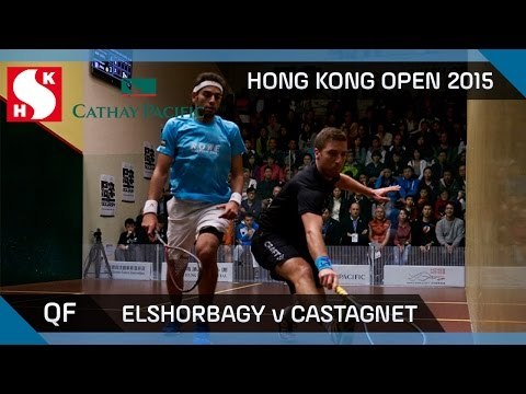 Squash: Hong Kong Open 2015 - Men's QF Highlights: Elshorbagy v Castagnet