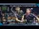 Squash: 2015 PSA Men's World Championship Rd 1 Highlights: Ghosal v Cuskelly