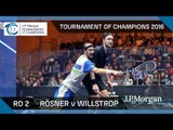 Squash: Tournament of Champions 2016 - Men's Rd 2 Highlights: Rösner v Willstrop