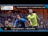 Squash: Tournament of Champions 2016 - Men's QF Highlights: Elshorbagy v Mosaad