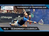 Squash: Tournament of Champions 2016 - Men's Rd 2 Highlights: Elshorbagy v Cuskelly