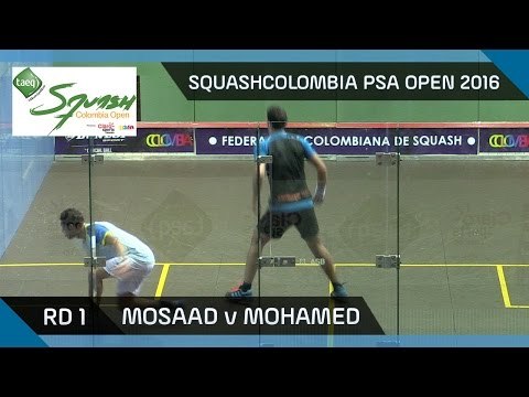 Squash: Mosaad v Mohamed - SquashColombia PSA Open 2016 - Rd 1 Highlights
